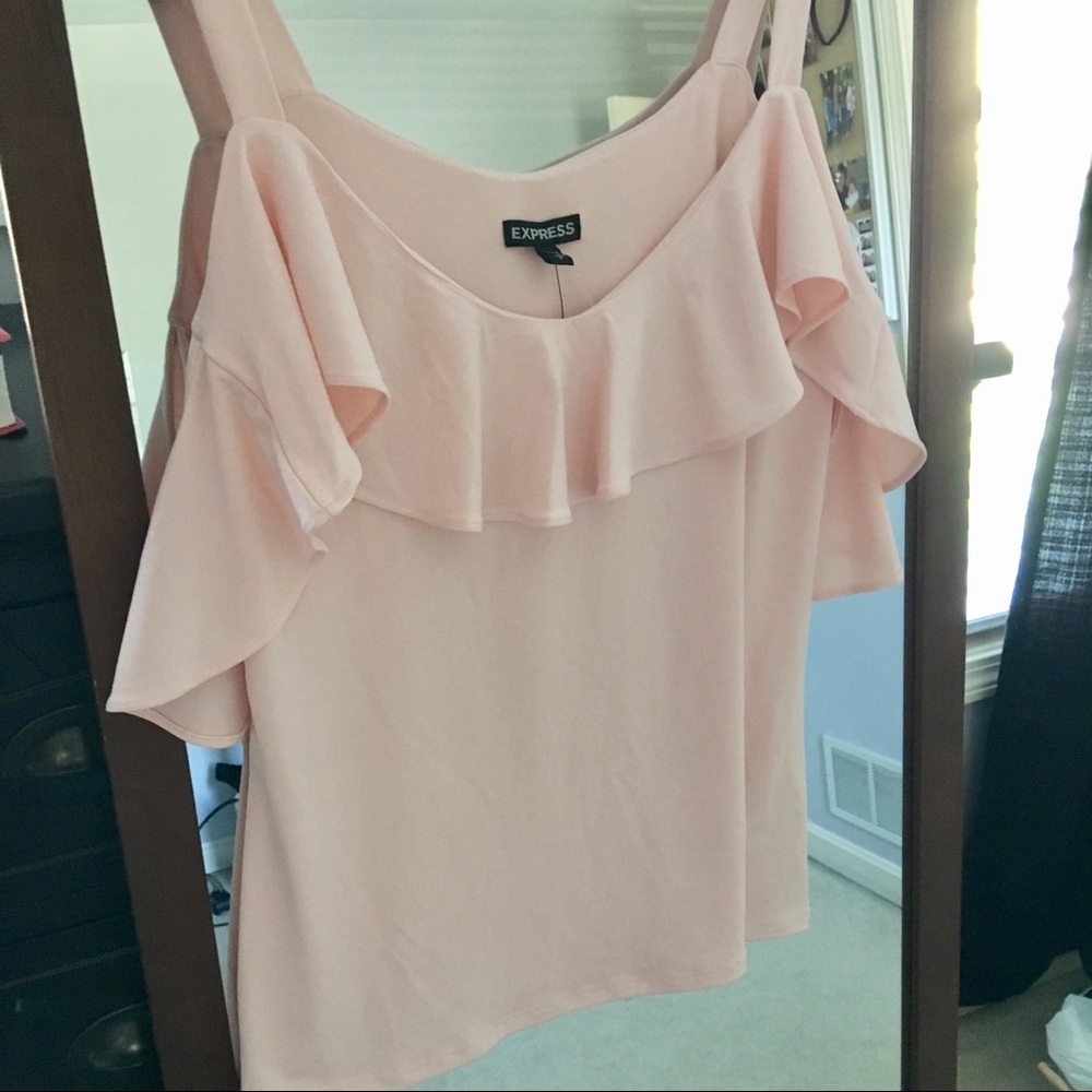 Express cold shoulder blouse